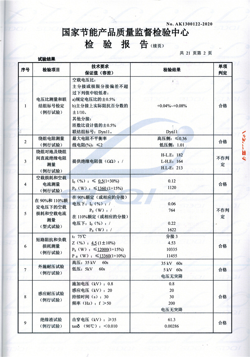 高低压试验报告-S11-1250钢城钢城钢城油浸式变压器-2.jpg
